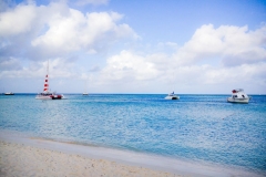 Boats at Palm Beach Aruba